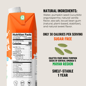 TORI pumpkin seed milk in coffee cup for dairy-free indulgence