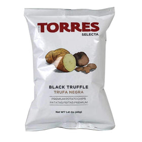 Torres Selecta Black Truffle Chips 3-pack; crisp, flavorful snack for sharing.