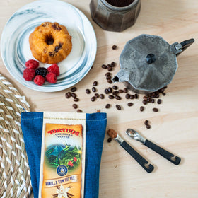 TORTUGA brew-ready coffee cup illustrating bold Caribbean notes