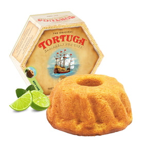 Tortuga Caribbean Key Lime Rum Cake 16oz packaging ready for premium gifting.