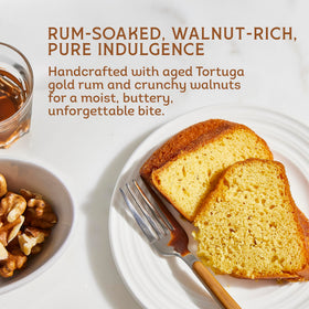 TORTUGA Caribbean rum cake, freshly baked in the Cayman Islands.