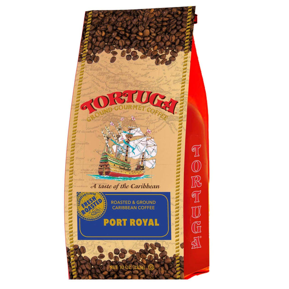 TORTUGA Caribbean Port Royal coffee bag showing premium roast aroma for gifting