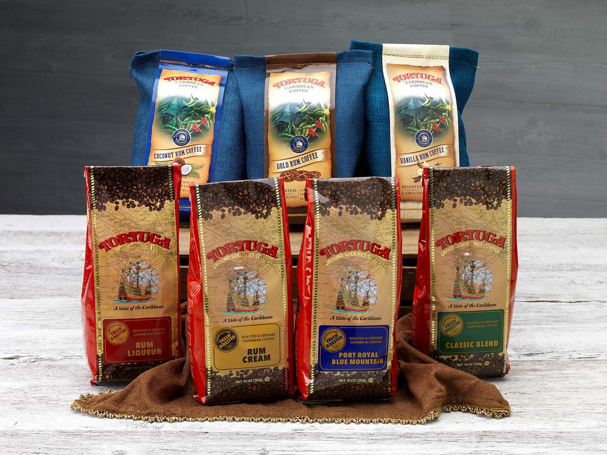 TORTUGA gift-ready coffee packaging ideal for baskets and celebrations