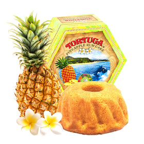 TORTUGA Hawaiian Pineapple Rum Cake box with premium gift packaging for celebrations
