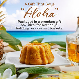 TORTUGA pineapple cake ingredients close-up featuring fresh pineapple and rum