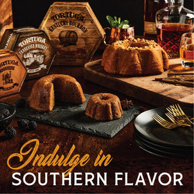 TORTUGA Cayman Islands-made cake highlights handmade bourbon notes.