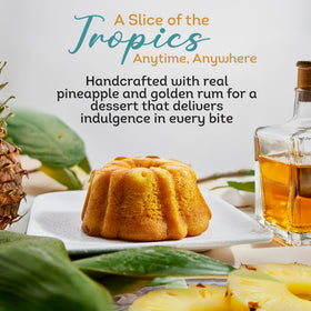 Tortuga pineapple rum cake delivery packaging—keeps freshness during transit