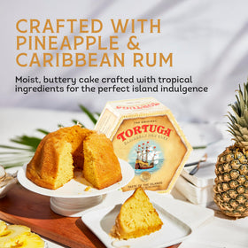 Tortuga pineapple rum cake gift box—premium gifting for holidays and special occasions