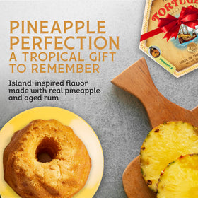 Tortuga pineapple rum cake slice—moist crumb and rich glaze for dessert lovers