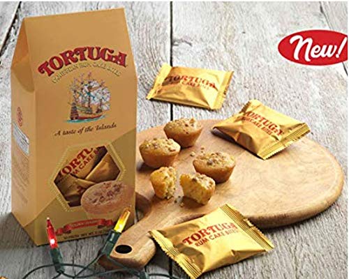 TORTUGA rum cake bites served with vanilla ice cream for dessert pairing.