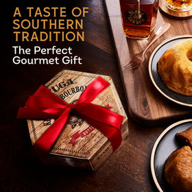TORTUGA Kentucky Bourbon cake close-up highlighting rich spice and depth.
