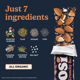 Tosi Almond Nut Bars mid-day energy snack for professionals.