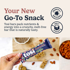 Tosi Almond Variety Pack with organic ingredients supports clean snacking
