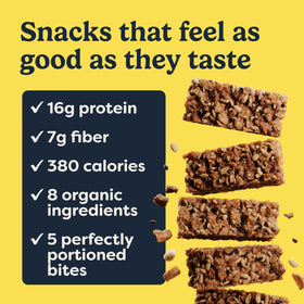 Tosi Meal Nut Bar packaging demonstrates 12-pack convenience for on-the-go snacking.