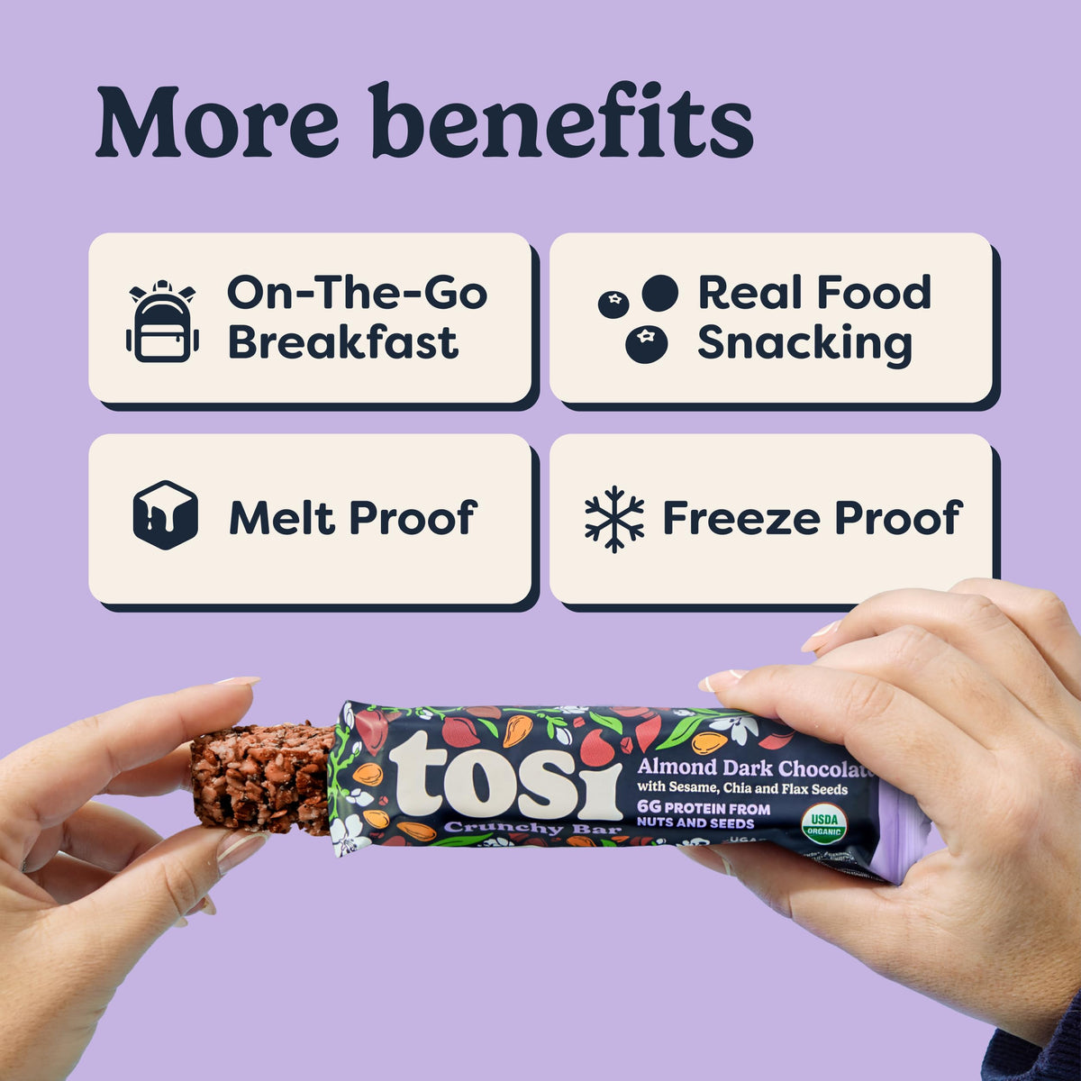 1oz serving image highlighting travel-friendly snack.