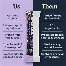 Label shows organic, gluten-free, and vegan attributes.