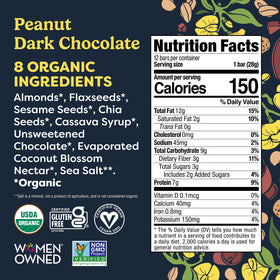 Tosi Nut Bars organic certifications pack—clean, verified ingredients for mindful snacking