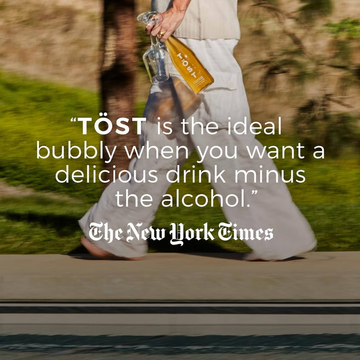 TOST wedding toast moment, showcasing a non-alcoholic option for all guests.