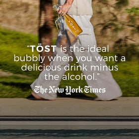 TOST wedding toast moment, showcasing a non-alcoholic option for all guests.