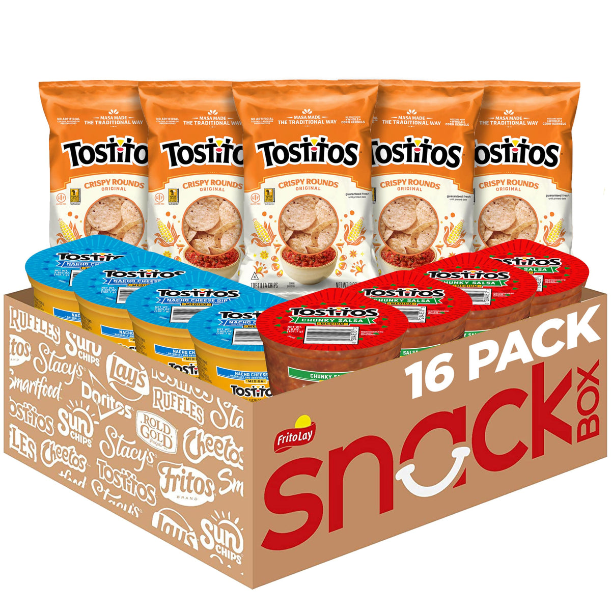Tostitos Crispy Rounds bag front for shareable snacking at gatherings