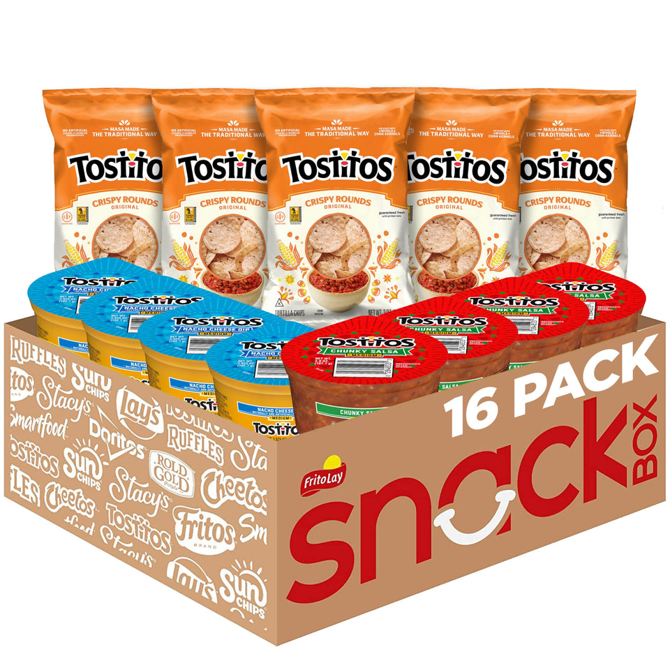 Tostitos Crispy Rounds bag front for shareable snacking at gatherings