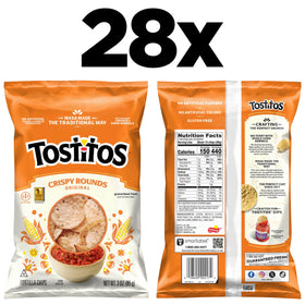 Tostitos Crispy Rounds ready for sharing at backyard barbecues and gatherings.