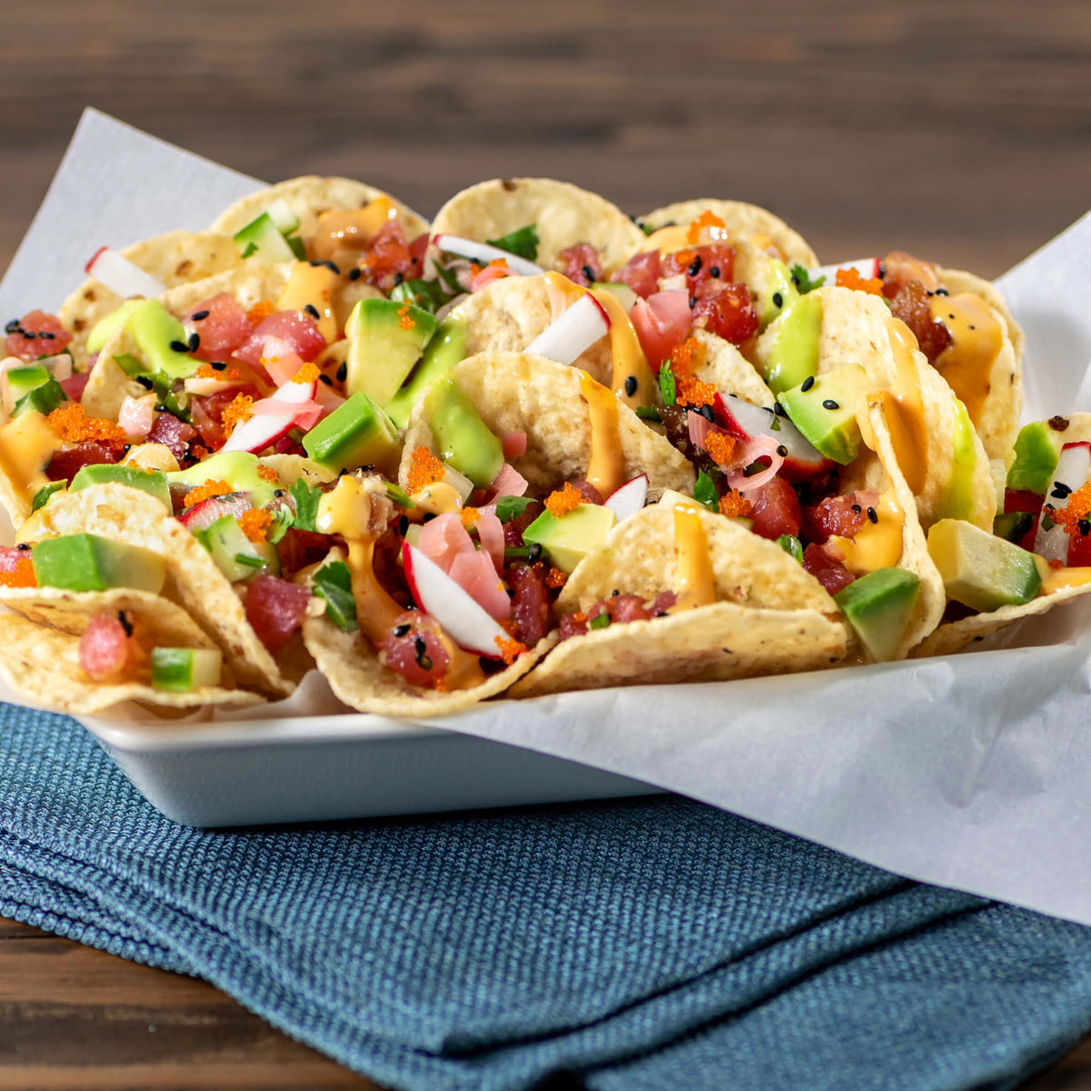 Even texture helps hold thicker dips and queso.