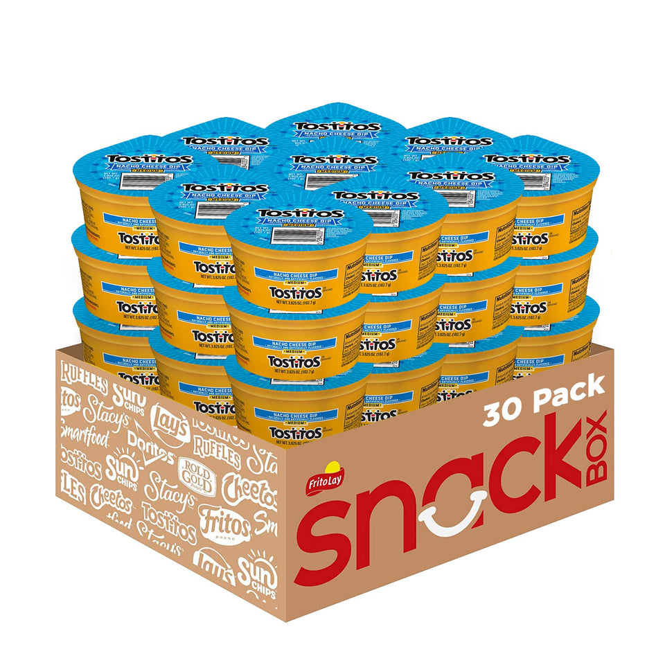Tostitos Nacho Cheese Dip cup pour for quick on-the-go snacking