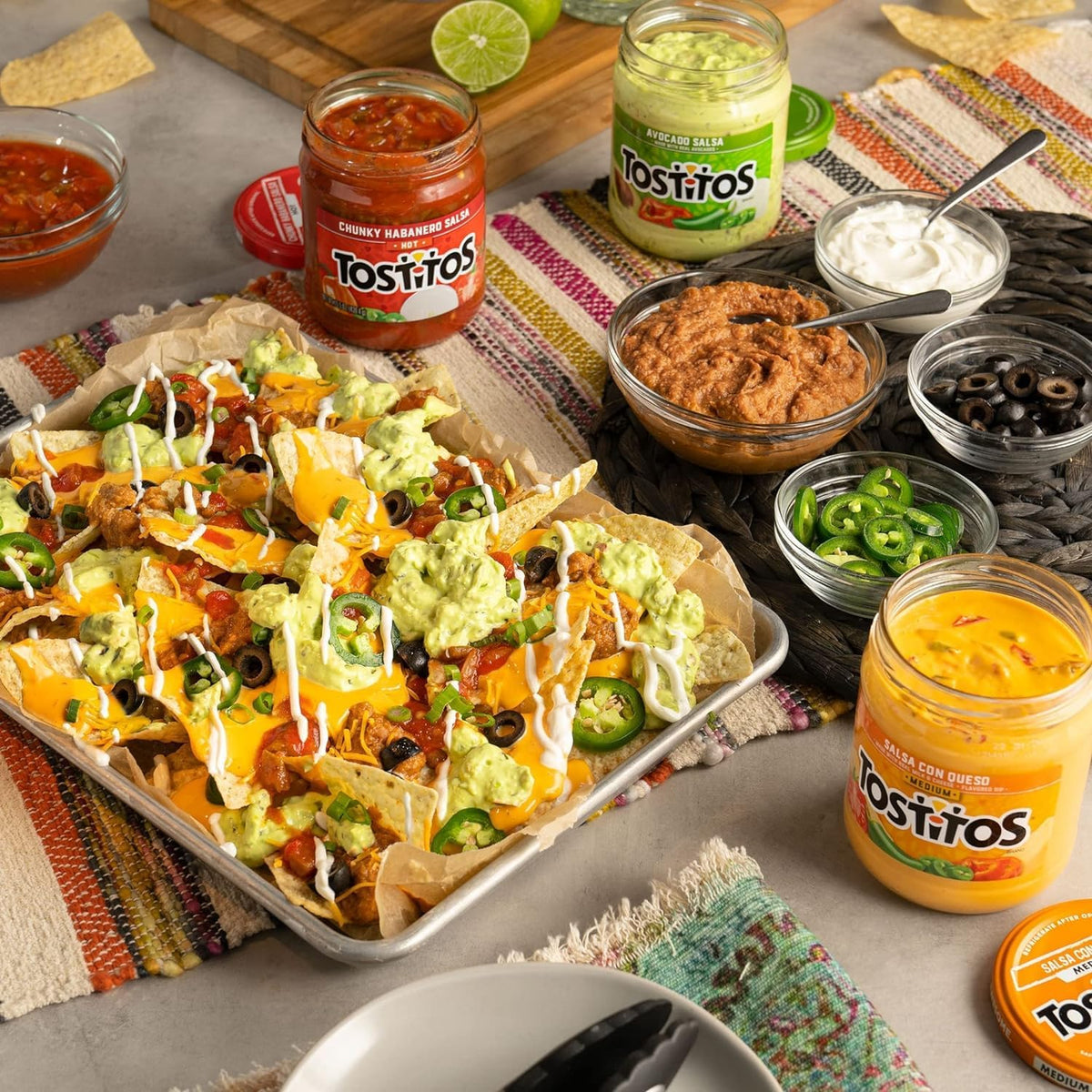 Tostitos dip cups in an office breakroom for easy snacking