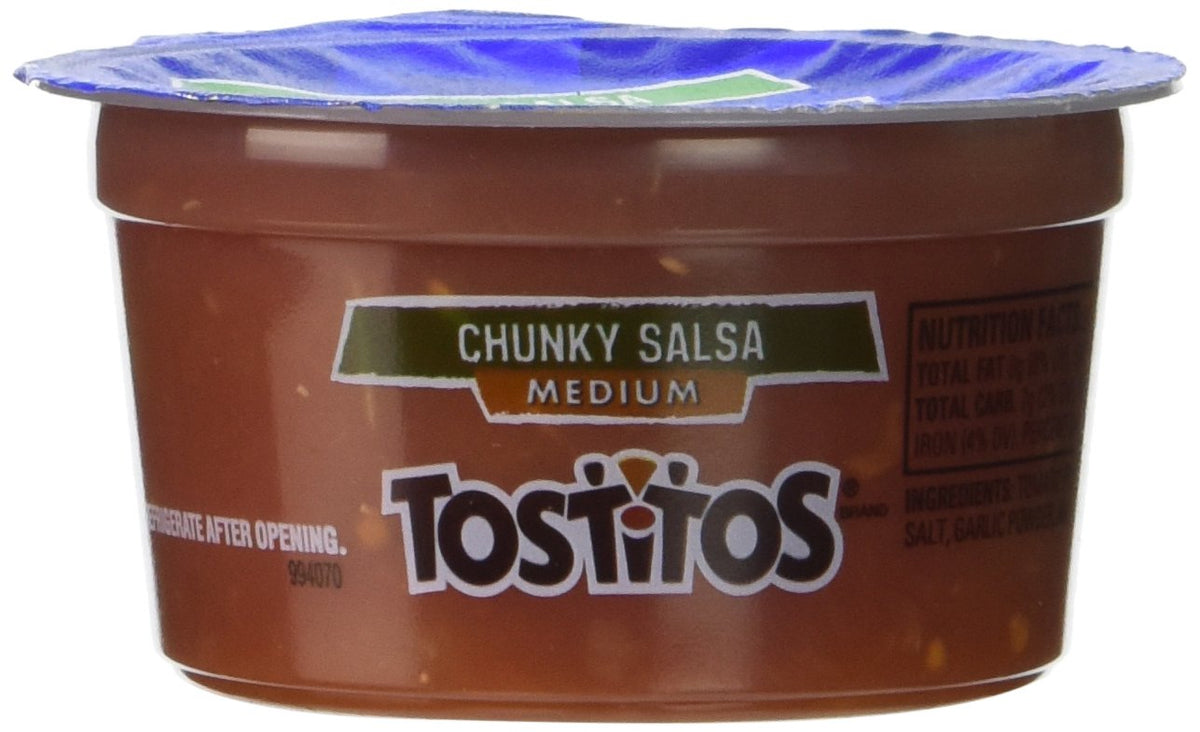 Tostitos Medium Salsa to Go Cup for on-the-go snacking and party spreads.
