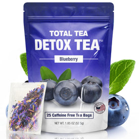 Total Tea Detox tea bottle with chamomile aroma for soothing digestion