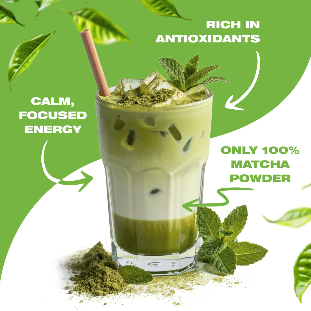 Total Tea Matcha powder boosts smoothies and baking with vibrant color