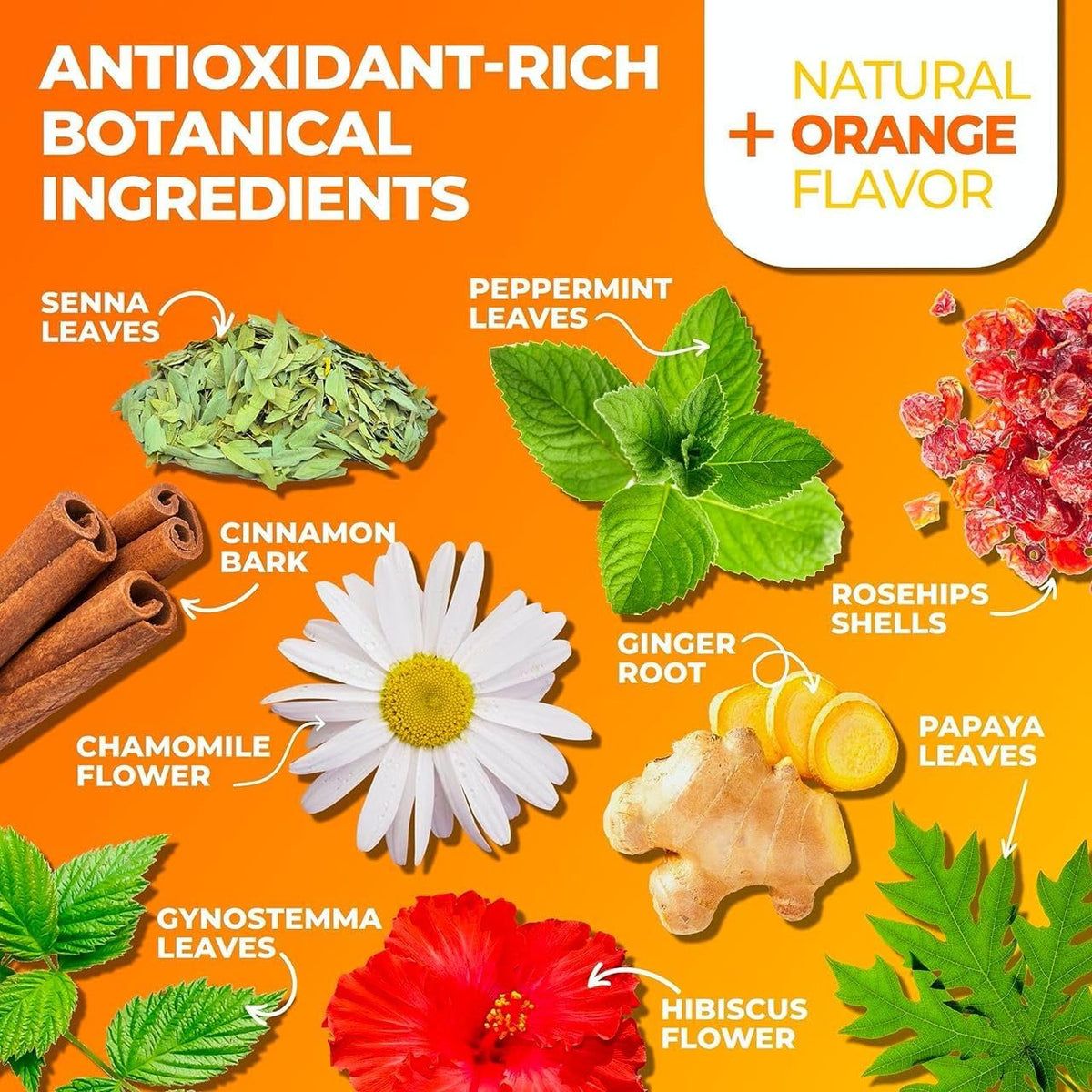 Total Tea Simming Detox Tea cup with citrus and cinnamon notes enhancing digest-friendly sipping.