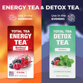 Total Tea Slimming Detox Tea display invites trial and daily use