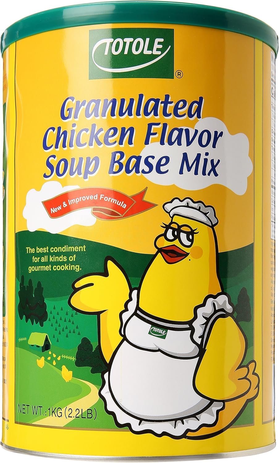 Totole granulated chicken flavor soup base 2.2lb front label for rich broth