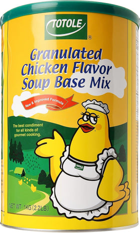 Totole granulated chicken flavor soup base 2.2lb front label for rich broth