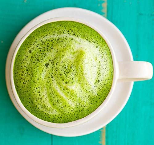 Touch Organic Harmony Matcha canister closeup showcases premium powder texture.