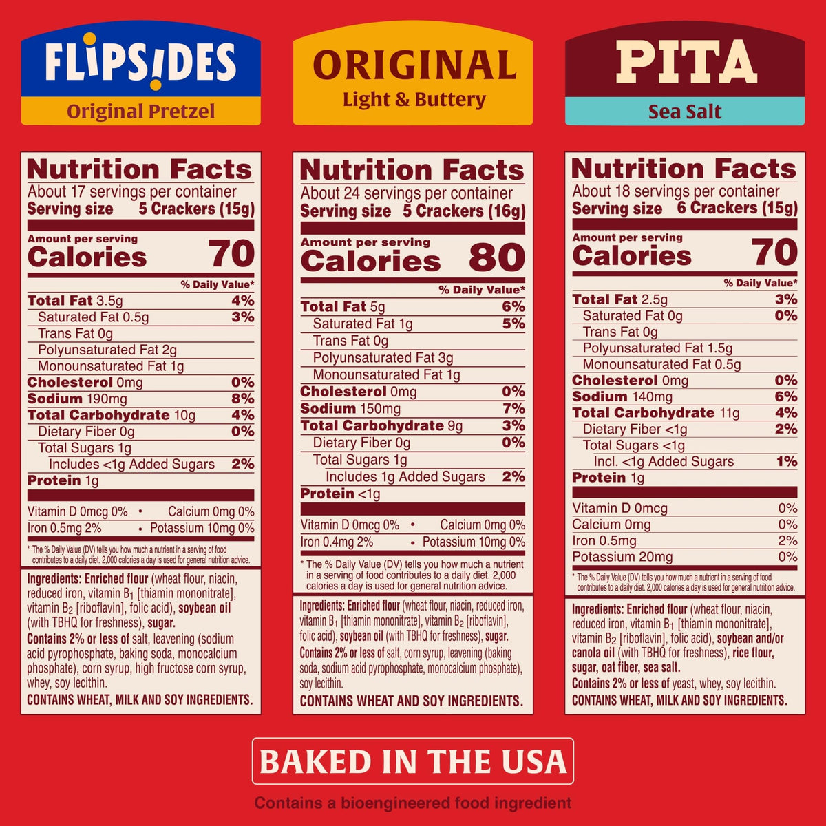 Town House Flip Sides Original crackers ready to pair with spreads and toppings.