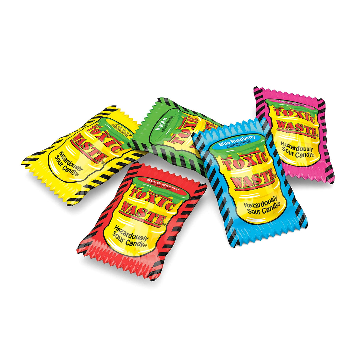 TOXIC WASTE Black Cherry flavor candy blends deep fruit notes with sharp sour for bold tastings