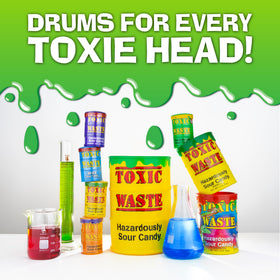 TOXIC WASTE pack close-up shows color and sour notes