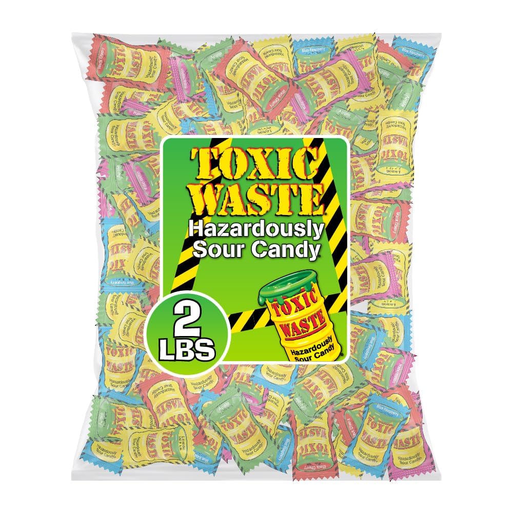 TOXIC WASTE Apple flavor candy with tangy bite for bold snacking