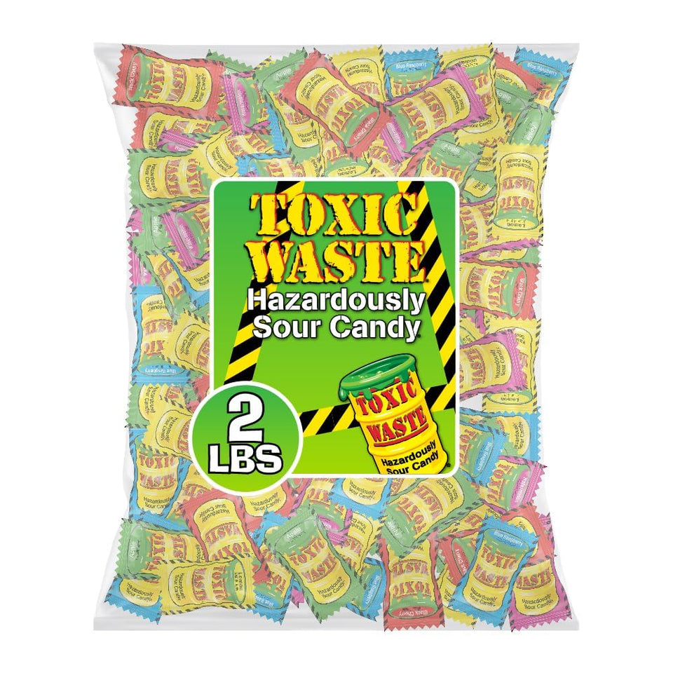 TOXIC WASTE Apple flavor candy with tangy bite for bold snacking
