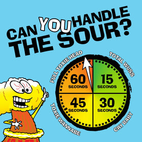 TOXIC WASTE Watermelon flavor candy, vivid color and mouth-puckering sour