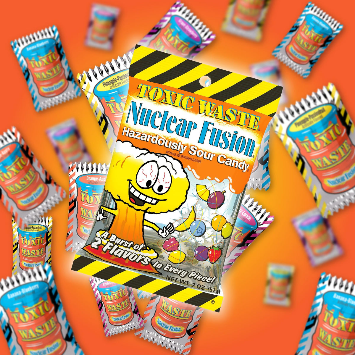 TOXIC WASTE Nuclear Fusion Grape-Strawberry pairs juicy fruitiness with tartness