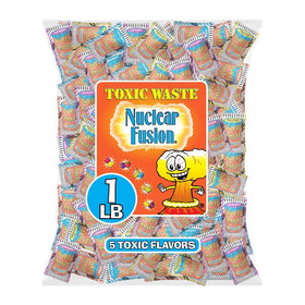 TOXIC WASTE Nuclear Fusion Raspberry-Lemon offers bold sour flavor for a dramatic snack moment