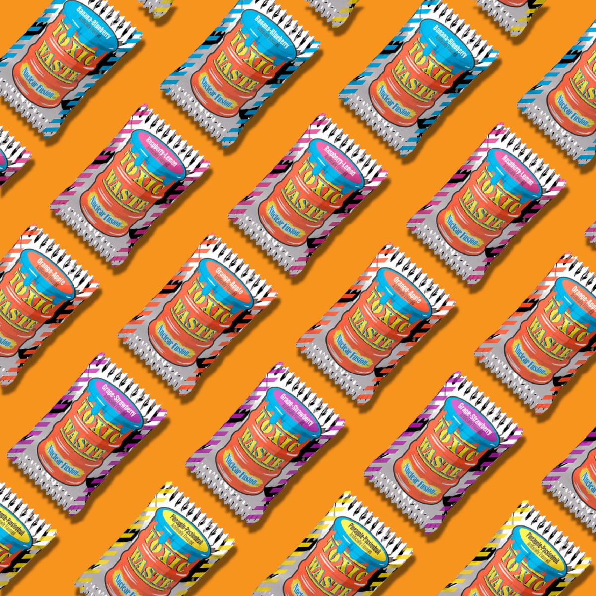 TOXIC WASTE Nuclear Fusion Variety-Pack showcases all flavors for shareable sour exploration