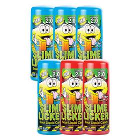 TOXIC WASTE Slime Licker 2.0 Strawberry bottle adds tart fun for parties.
