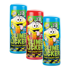 TOXIC WASTE Slime Licker 2.0 Strawberry bottle pour enhances tangy snacking.