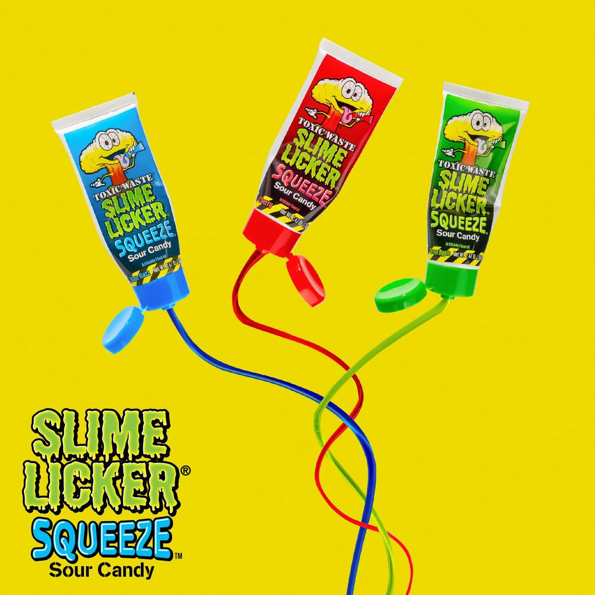 TOXIC WASTE Slime Licker Squeeze cherry tube for a playful tang