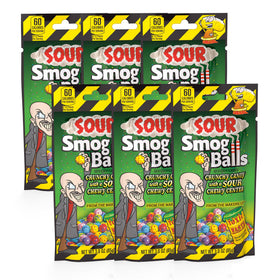 TOXIC WASTE Sour Smog Ball Lime: tangy crunch with chewy center